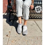 allblack女式灰色，条纹条纹鞋，-灰色美国奥莱直发