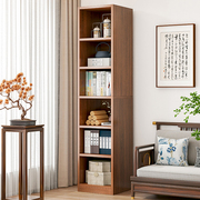 书架落地家用转角客厅，简易置物架实木色，书本收纳架储物靠墙小书柜