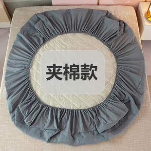 夹棉床笠单件席梦思保护套，1.8米m床防尘套，棕垫床罩床垫套纯色棕垫