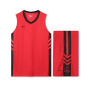 红色篮球服套装定制比赛队服男夏季速干加肥加大球衣紫色跑步服男