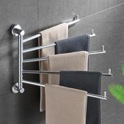 太空铝浴巾架 毛巾杆 浴室置物架 实心杆/可旋转毛巾挂架