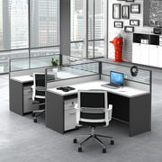 办公家具简约电脑职员办公桌屏风，隔断工位员工办公桌椅组合定制