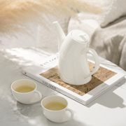 现代简约田园骨瓷茶壶茶杯套装下午茶杯碟咖啡杯茶具摆件家用陶瓷