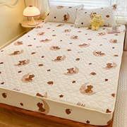 牛奶绒夹棉e床笠单件，加厚珊瑚绒席梦思，床罩防尘套床垫保护罩床单