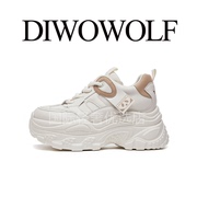DIWOWOLF迪沃狼意大利工艺匠制造厚底休闲鞋老爹鞋时尚松糕鞋女鞋