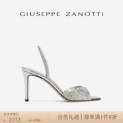 giuseppezanottigz女士，春夏款时尚优雅水钻高跟凉鞋