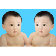 男宝宝图片婚房墙贴画龙凤，双胞胎胎教海报，宝宝画报婴儿照片孕妈备