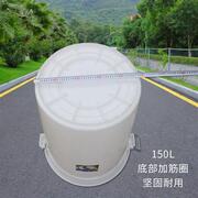 大号加厚塑料水桶带盖圆桶，100l120l食品级储水桶大白桶，垃圾塑胶桶