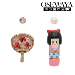 osewaya日本扇子和服森系耳环