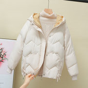 羽绒棉服女装外套，短款2023冬季洋气，韩版宽松时尚棉衣棉袄爆