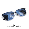 海伦凯勒墨镜男士偏光方形商务大脸防强光驾驶镜开车专用太阳眼镜