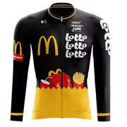 麦当劳自行车骑行服长袖上衣潮牌联合公路车运动透气骑行服饰
