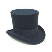 纯羊毛高顶圆筒礼帽总统帽，马术骑士魔术，帽毛呢帽子帽18cm
