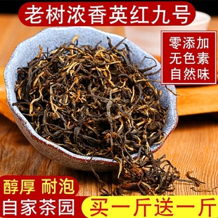 高山老树英德红茶英红九号红茶浓香型买一斤送一斤2024新茶