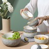 陶瓷碗吃饭碗家用2021高颜值饭碗大碗汤碗面碗小碗单个餐具