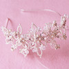 韩式新娘发箍结婚婚纱头饰，手工复古水钻水晶，串珠婚礼发饰品