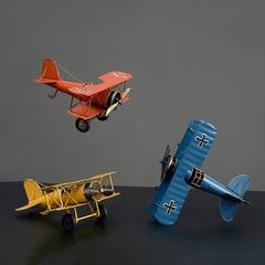 复古美式二战飞机模型酒柜装饰品