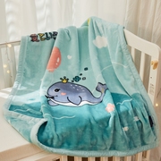 儿童毛毯双层加厚婴儿小被子冬季宝宝幼儿园午睡毯空调珊瑚绒毯子