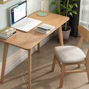实木书桌家用卧室儿童学生写字桌简约台式电脑桌北欧简易办公桌子