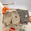 韩版婴幼儿加绒裤子，0-3岁男女宝宝条纹，休闲裤婴儿外出保暖长裤