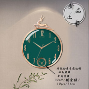 康巴丝钟表挂钟客厅家用时尚时钟现代轻奢客厅创意个性中式石英钟