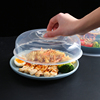 微波炉专用加热用具碗盖子，冰箱圆形塑料透明防溅油保鲜盖碗盖菜罩