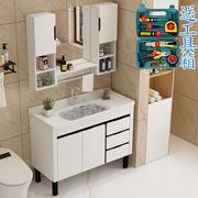 洗脸手盆柜组合落地式浴室柜，现代简约小户型，卫生间洗漱台卫浴吊柜