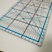 台湾进口拼布尺子拼布专用尺手工diy缝纫工具缝份尺 处理