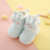 新生婴儿鞋袜秋冬季不掉3-6-8-9个月学步软底加绒0-1岁宝宝棉鞋子