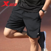 特步短裤男五分裤2024夏季宽松速干休闲裤跑步健身透气运动裤