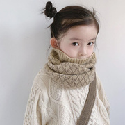 韩版儿童围巾毛线针织秋冬宝宝围脖冬季女童小孩幼儿冬天保暖脖套
