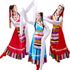 风少数民族舞蹈表演服装民族藏族，演出z服水袖舞台服饰女