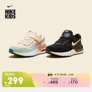 Nike耐克男童AIR MAX SYSTM幼童运动童鞋魔术贴夏轻便DQ0285