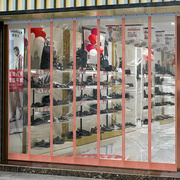 鞋店商铺大门口夏季pvc透明空调软门帘磁铁，自吸挡风商用隔断帘子