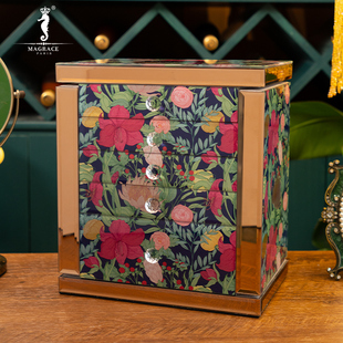 法国magrace花影缤纷首饰盒，家居创意艺术日用化妆品饰品收纳盒