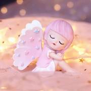 天使之翼烘焙蛋糕装饰摆件网红可爱女孩翅膀七夕生日插件供货车摆