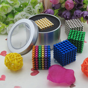 钕铁硼魔方磁球 磁力珠 巴克球 方形磁块 磁力球 5mm216颗彩色款