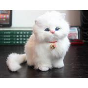 仿真宠物小猫摆件动物布偶会叫猫咪毛绒玩具猫猫公仔玩偶假猫娃娃