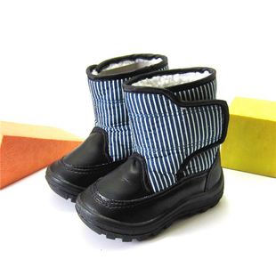 日本冬季防雨布儿童雪地靴子羊羔绒宝宝保暖棉鞋低筒短靴男女童鞋