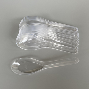 一次性勺子塑料透明整箱，小饭羹小勺餐厅商用饭店专用汤勺s103汤匙