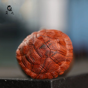 富甲天下龟壳把玩件印度小叶紫檀盘玩木雕，手把件湘工东艺手作