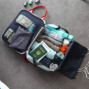 商务出差登机包男旅行袋手提包单肩斜跨包登机行李包拉杆包收纳包