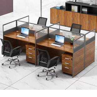 职员办公桌246人工位屏风隔断办公桌椅，组合简约现代办公室卡座