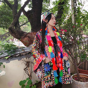泰国订珠上衣短外套东南亚波，西米亚风女装
