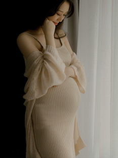 孕妇拍照服装在家拍孕妇装艺术照服装孕妈咪大肚照写真摄影服