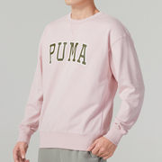 puma彪马粉色长袖卫衣，男女装2023秋季运动服，休闲套头衫536769