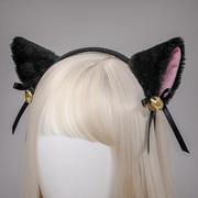 厂价可爱日系lolita发卡毛绒，动物头饰手作铃铛猫耳朵发箍