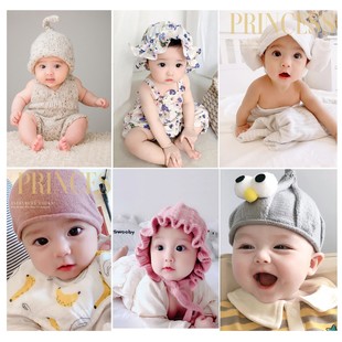 新生宝宝图片墙贴画婴儿照片，海报孕妇漂亮女孩，大眼睛萌娃宝宝画报