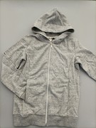 意大利外贸出口女童运动外套拉链衫纯棉卫衣灰色巨划算