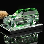 高档水晶车模型摆件车载高档汽车内模型车香水座车上创意空瓶玻璃